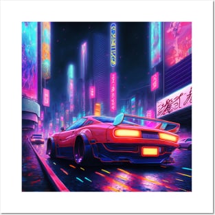 Neon Street Race Posters and Art